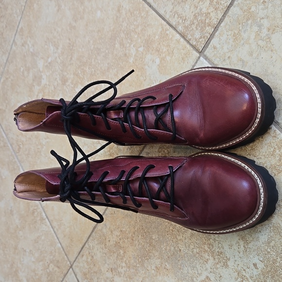 Madewell The Citywalk Lugsole Leather Lace-up Boot EUC - Picture 3 of 11